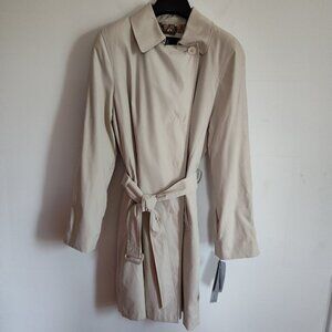 Ladies SZ S Regular London Fog Light-Khaki Trench Coat